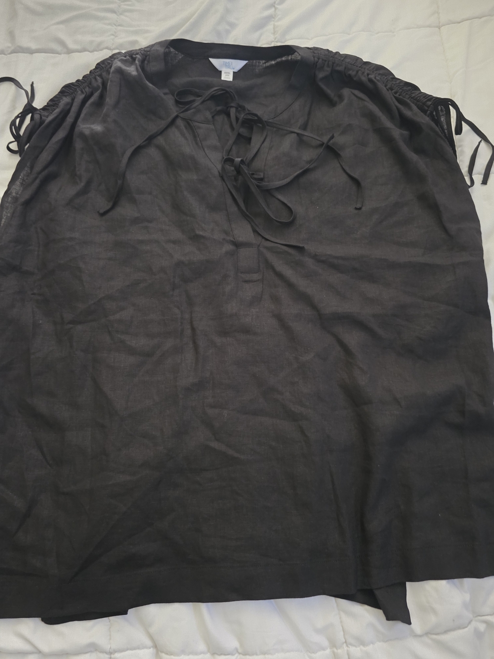 Time and Tru Black Blouse Size 22